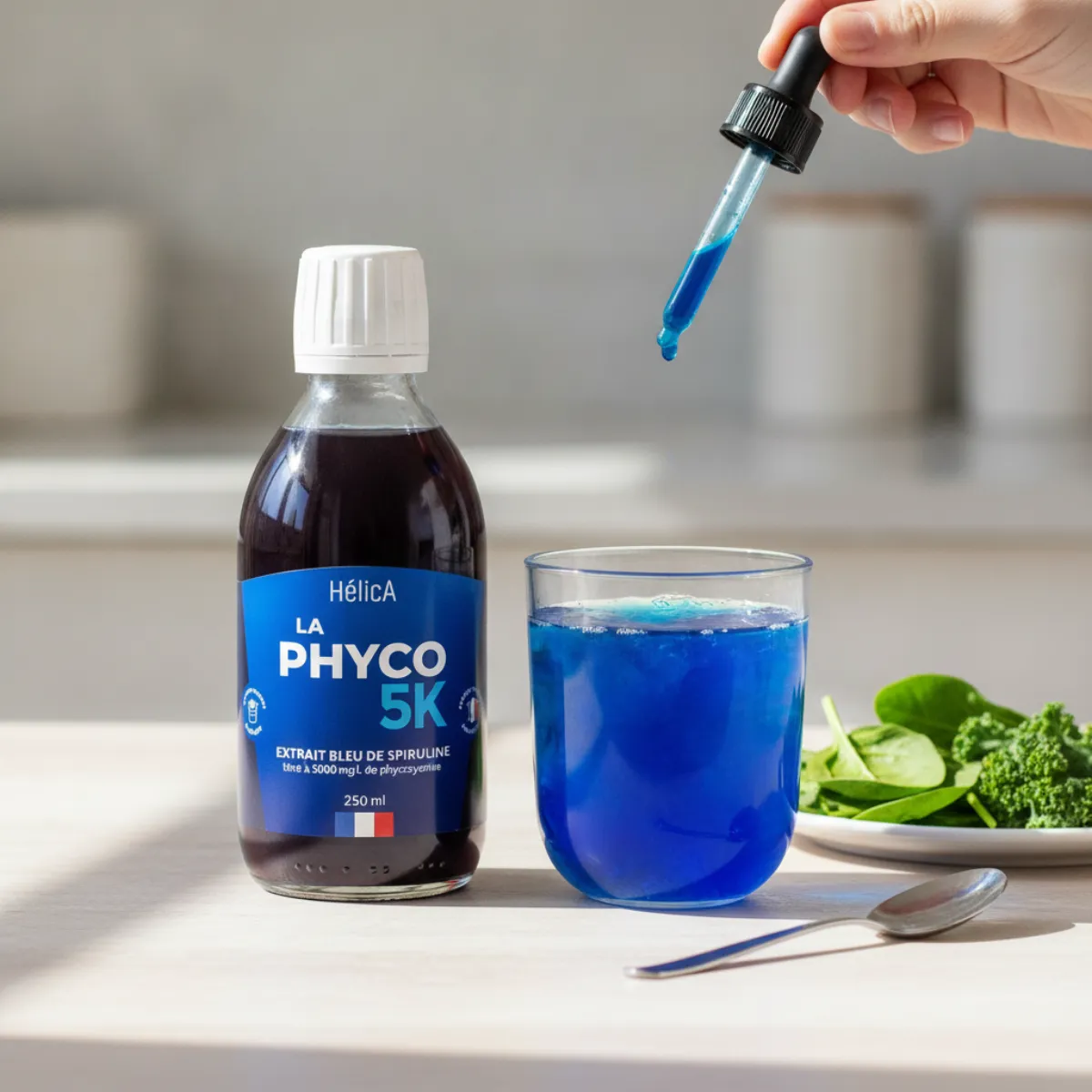 Phyco 5K de Maison Helica, mon avis honnête sur la phycocyanine liquide