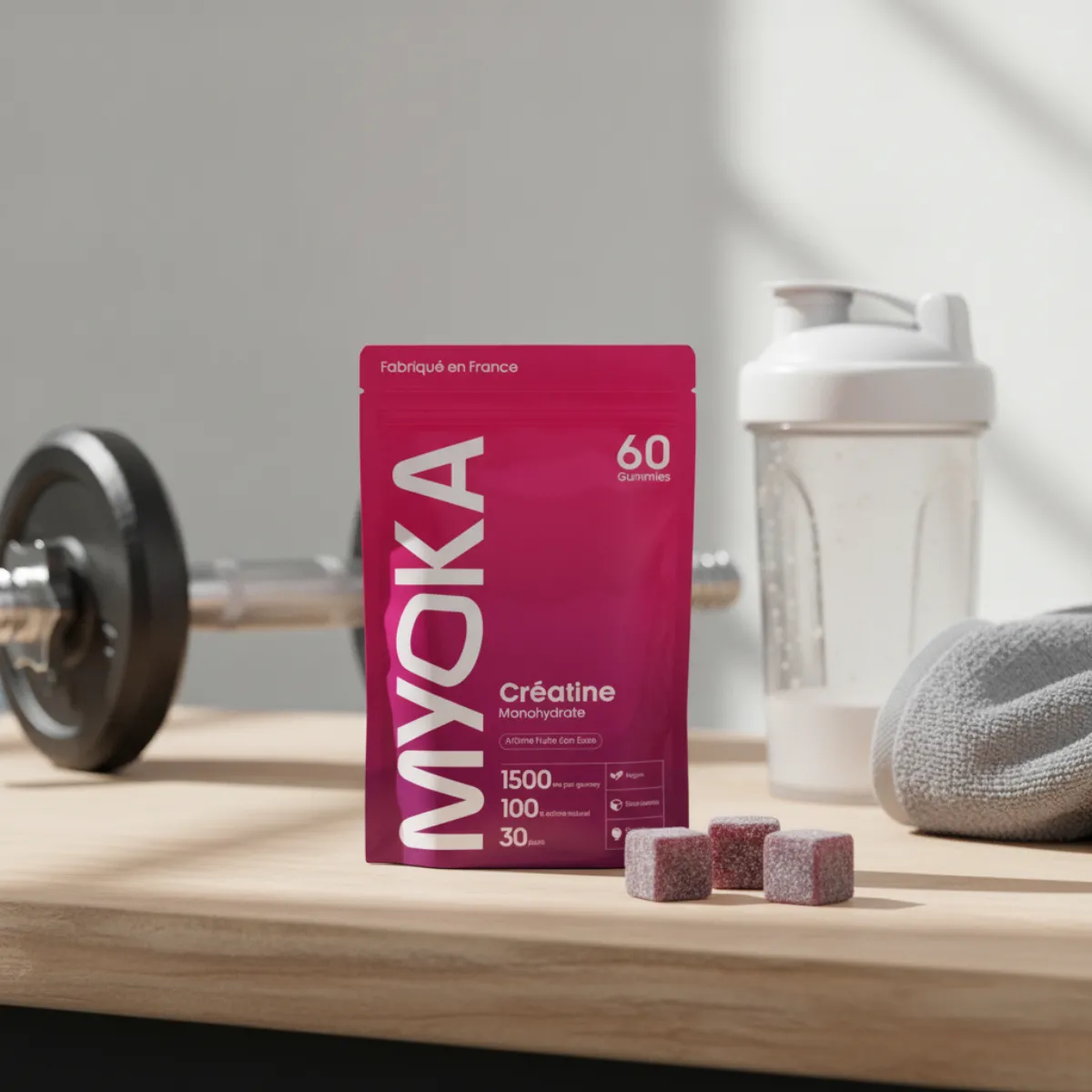 Gummies Créatine Myoka : mon avis honnête sur le prix et l'efficacité