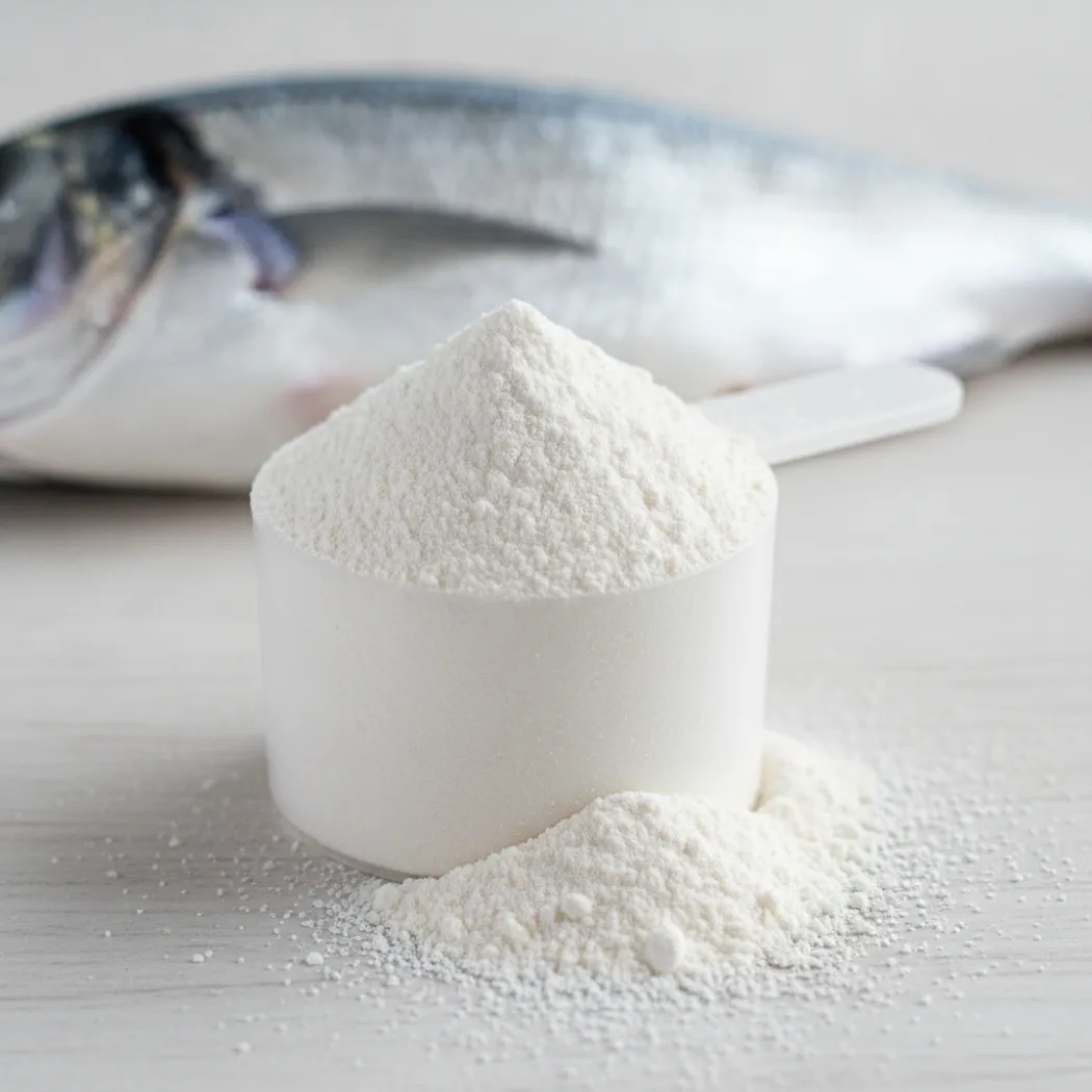 Poudre de collagène marin Nutripure dans une dosette, d'origine marine